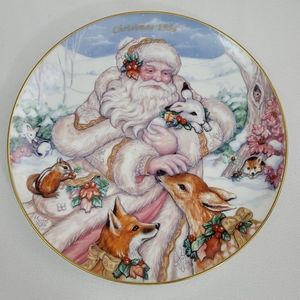 Fitz & Floyd Santas Journey Through The Snowy Woods Of Home Christmas Pl…